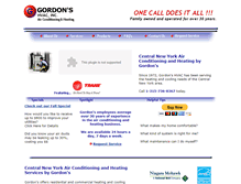 Tablet Screenshot of gordonshvac.com